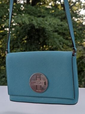 kate spade Teal Crossbody Bag with Turn-Lock Accent